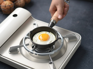 Poêle à frire en fonte antiadhésive à double usage (ménager et camping), pour cuisinière à gaz, fond plat, pour faire fondre le beurre, capacité 1-2L - Product Image 5