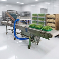 Récolteuse de micro-légumes Moxin à haute productivité, 3500 plateaux par jour pour les exploitations agricoles commerciales