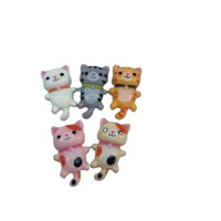 Vente chaude DIY Fond Plat Résine Charmes Pendentif Longue Queue Chat Animal Mince Charmes Peut Ajouter Crochet pour Résine Bijoux Accessoires