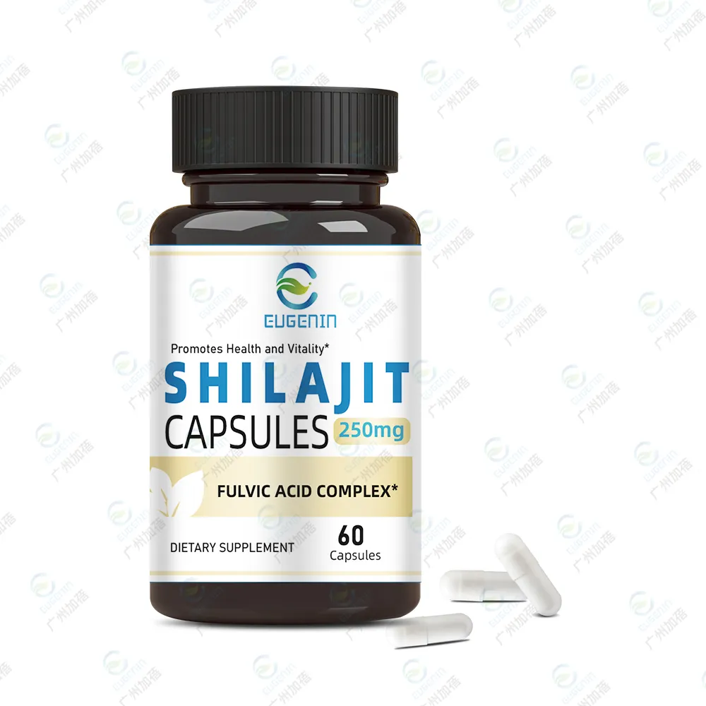 Vegetarian Capsules High Quality private labels Extra Strength Stamina Power 500 mg Shilajit Extract herbal Capsules