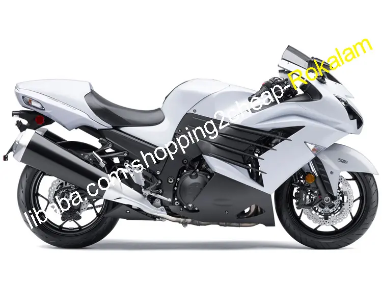 ZX-14R Customized Motorcycle For Kawasaki Ninja ZX 14R ZX14R ZZR1400 2012 2013 2014 2015 White Black ABS Fairing Kit