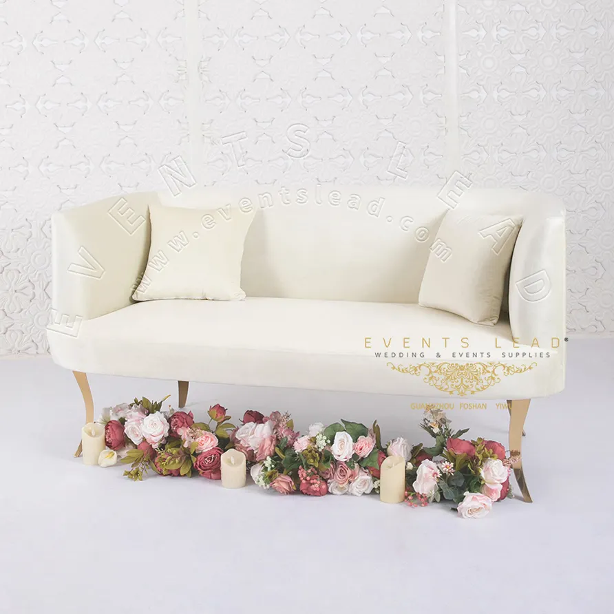 Gracieux en gros blanc meubles nordique moderne canapé