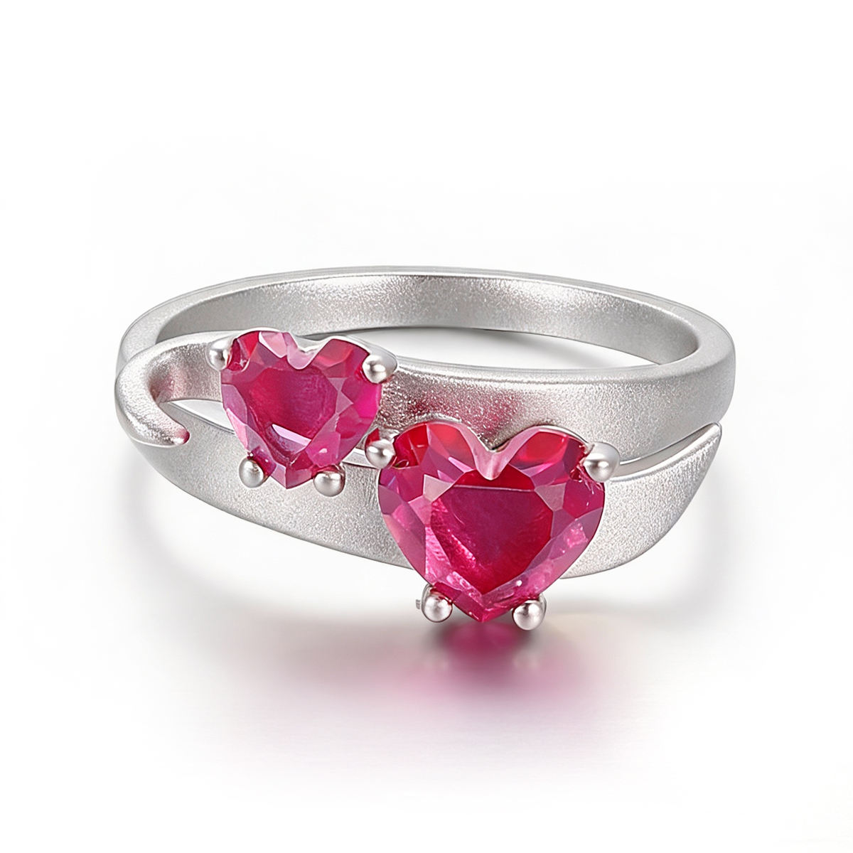 Bague en or 14 carats avec pierres précieuses de laboratoire