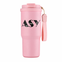 Thermos en acier inoxydable de 32 oz avec 3 couvercles (paille/gobelet/twist), double paroi isolée sous vide, étanche 24-36h