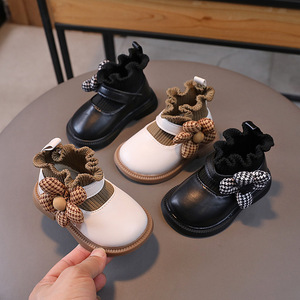 Nouvelles bottes d'hiver pour filles, semelle souple, bottes chaudes pour tout-petits, bottes antidérapantes pour la neige, chaussures pour enfants, bottes mignonnes - Product Image 1