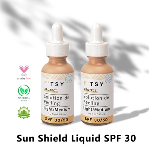 Sérum de protection solaire teinté léger/moyen Sérum minéral pour le visage Super Glow Sunblock Sérum de fond de teint teinté - Product Image 5