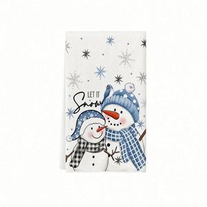 Christmas Decorative Plaid Hand Absorbent <b>Red</b> Black Dish Xmas <b>Towels</b> for Kitchen Promotion Gift - Product Image 4