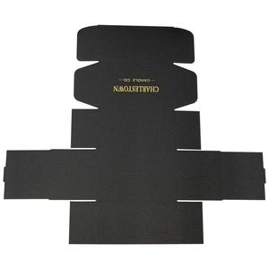 Enveloppe de cadeau écologique imprimée de marque personnalisée Boîte postale d'expédition postale ondulée en papier kraft carton cadeau pliable noir - Product Image 4