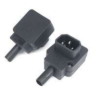 90 degrés C14 Plug Power, IEC 320 C14 Vers Le Bas Angle Mâle Plug AC Cordon D'alimentation/Câble Connecteur