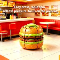 Jouet anti-stress Hamburger à presser, cube de puzzle mécanique 3D, jouets de bureau éducatifs et originaux pour enfants, cadeaux de fête en gros