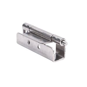 Charnière invisible en acier inoxydable robuste pour porte en pierre à rainure Euro, personnalisable avec vis - Product Image 5