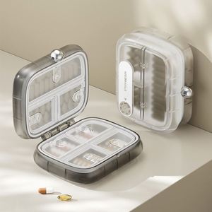 Organizador de Pastillas PP, Pastillero Semanal de 7 Días con Botón de Presión, Dispensador de Medicamentos y Vitaminas Portátil y Colorido para Viajes y Hogar - Product Image 1