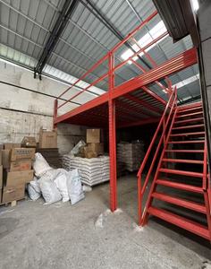 Blue Steel Mezzanine Rack 5 Layer <b>Adjustable</b> Main Sub Structure Painted Surface Warehouse Storage <b>Shelf</b> with Pallet Support Bar - Product Image 6