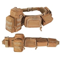 Ceinture tactique rembourrée multifonctionnelle de haute qualité, respirante, avec poches et compartiments, pour la chasse et la sécurité