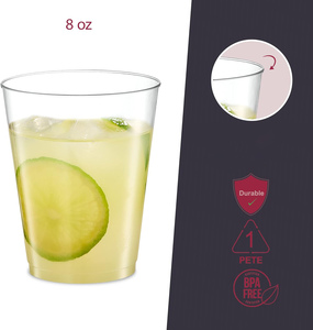 1.5 OZ 50ML Wedding Sweet Party Juice Beer Clear Disposable <b>Plastic</b> Shot <b>Cups</b> - Product Image 2