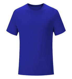T-shirt teint uni en coton mercerisé australien de Nouvelle-Zélande pour hommes avec impression de logo brodé personnalisé, T-shirt unisexe - Product Image 2
