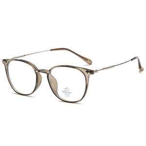 TR90 Cat Eye <b>Eyeglasses</b> Brown Full Rim Grey Lenses Anti Blue Light Unisex Optical <b>Frames</b> - Product Image 3
