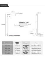 Support de lampe d'aquarium à bras unique en plastique écologique Weekaqua, support de taille L pour panneau lumineux végétal, équivalent ADA