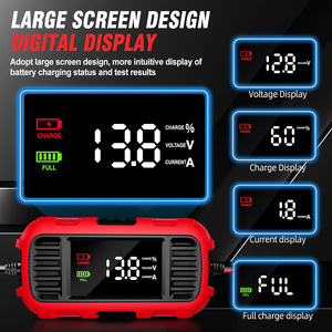 Caricabatterie per <span class=keywords><strong>Auto</strong></span> 12V 2A Digitale per Batterie al Piombo-Acido, <span class=keywords><strong>Mantenimento</strong></span> e Ricarica per Moto e Scooter - Product Image 2