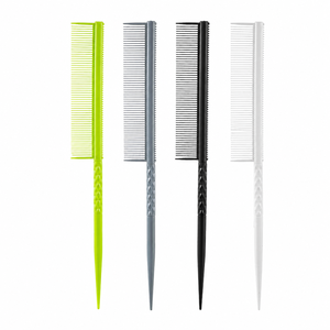 Peigne professionnel en ABS <span class=keywords><strong>à</strong></span> queue de rat, peigne <span class=keywords><strong>à</strong></span> dents fines pour sectionnement et coiffage, idéal pour salons de <span class=keywords><strong>coiffure</strong></span> et vente en gros - Product Image 1