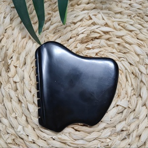Gua Sha פנים כלים שחור ביאן אבן גירוד הודעה מסרק קצה Guasha כלים כיכר צורת ירקן gua sha יופי לעיסוי - Product Image 5
