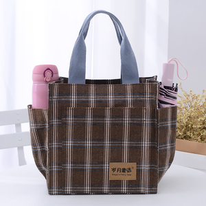 Sac fourre-tout imperméable grande capacité sur mesure OEM ODM avec plusieurs poches latérales pour bouteilles, doublure TC ou en feuille d'aluminium, idéal pour les trajets quotidiens ou comme sac à lunch - Product Image 1