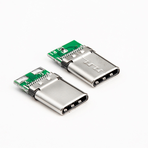 Connecteurs mâles USB <span class=keywords><strong>Type</strong></span> C 3.0 et <span class=keywords><strong>Type</strong></span> <span class=keywords><strong>A</strong></span> à ressort, connecteur USB 3.1 <span class=keywords><strong>Type</strong></span> C mâle 24 broches à souder pour USB C - Product Image 3