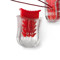 Sceau de sécurité rouge en plastique pour compteur d'eau et de gaz, pour boîtier de compteur