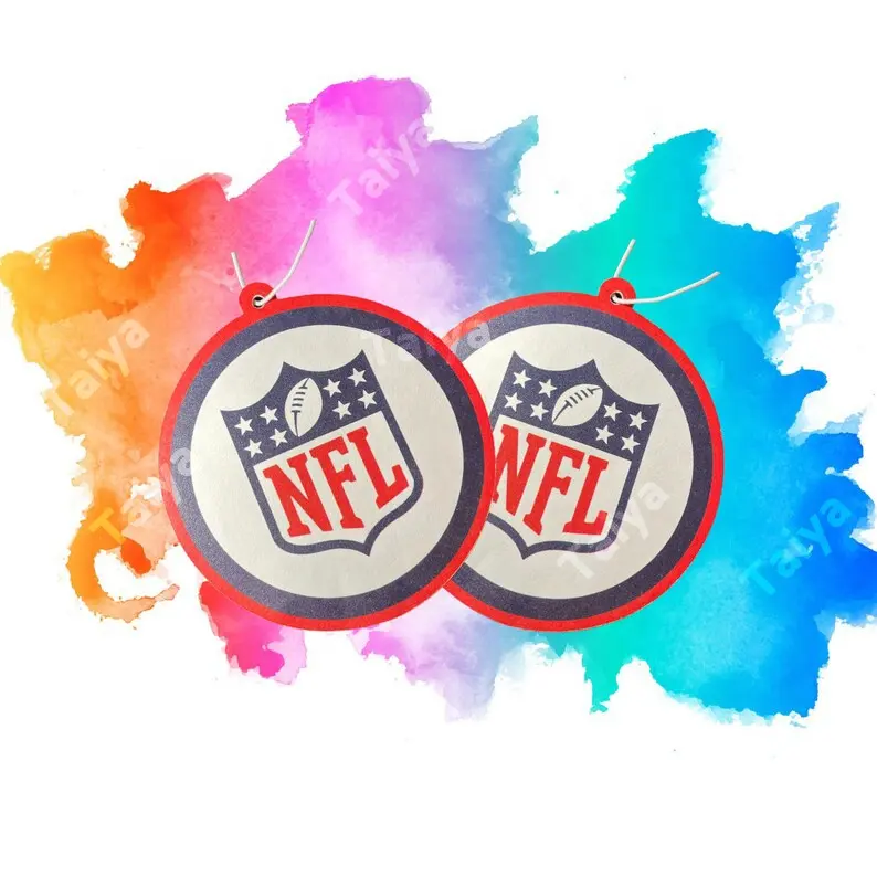 2023 hot-sale customized NFL Bengals High Quality Hanging Car Air Freshener all 32 team Fragrance Paper Card Car Perfume