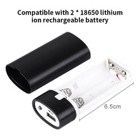 Boîtier de chargeur de batterie 18650x2 Usb, boîtier de bricolage pour batterie 5600mAh avec sortie USB et indicateur