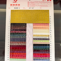 Rouleaux de cuir artificiel PVC gaufré motif crocodile, anti-moisissure, pour revêtement mural décoratif, meubles, chaises, canapés et sacs