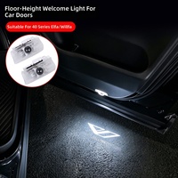 Projecteur LED de bienvenue pour porte, lampe de courtoisie modifiée pour Toyota Alphard, Vellfire et Crown Vellfire