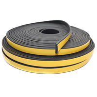 Bande d'étanchéité de porte en mousse EPDM semi-circulaire, bande d'étanchéité semi-résistante aux intempéries, ruban adhésif, services de découpe et de soudage