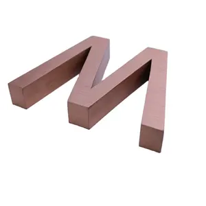 3d metal sign letter decorative fabricated letter fabricated channel letter for wall decoration