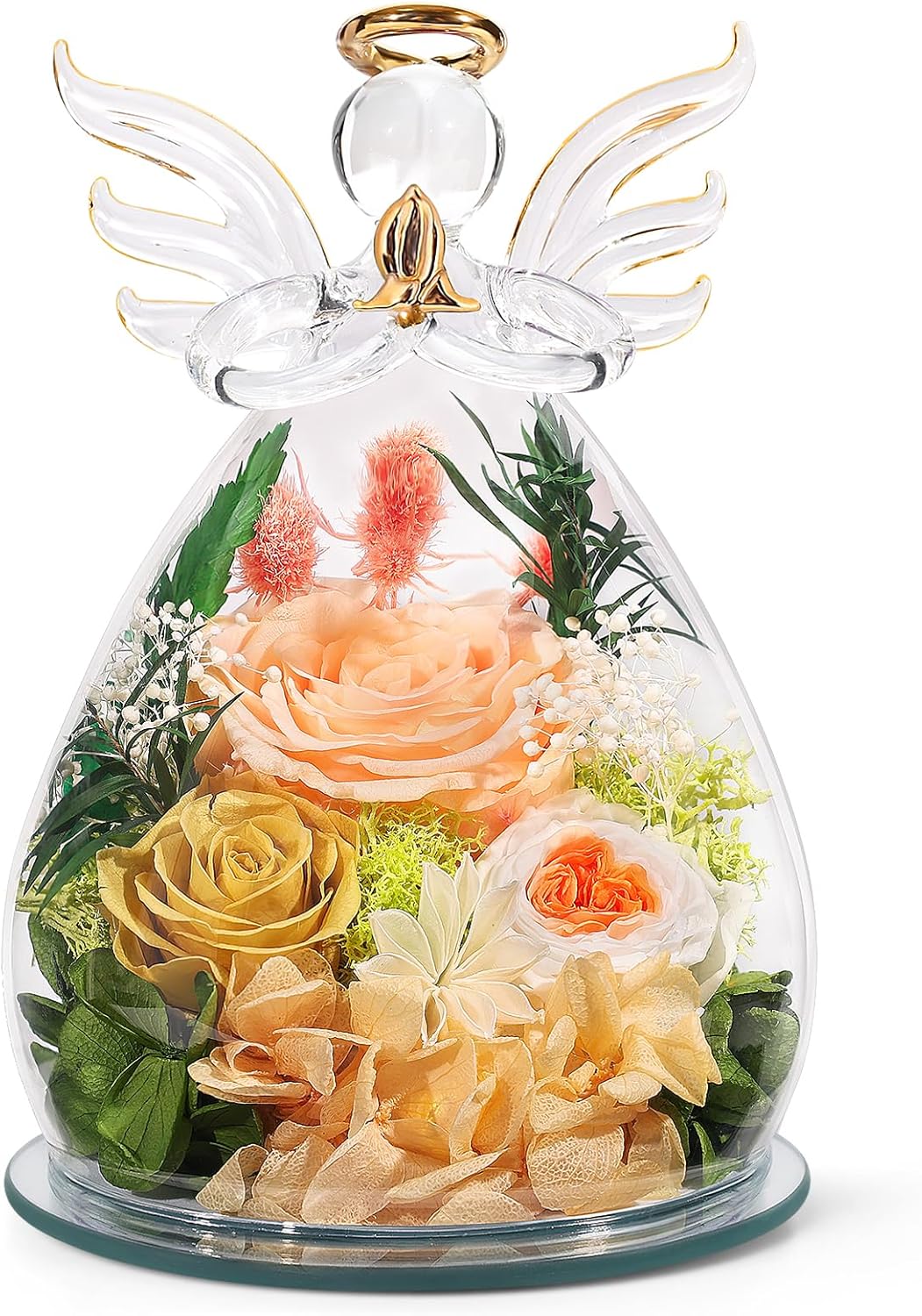Champán-rosa-austin-bebé aliento-hortensia