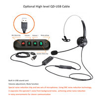 Casque d'écoute USB-C Poly-3210 Plantronics et casque Jabra Evolve 20SE MS Mono Casque d'écoute pour centre d'appels