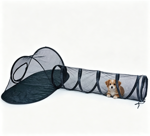 Pet Tunnel Cat Tunnel Dog Tunnel Outdoor Cat <b>Enclosure</b> Catio Mesh Cat Tunnel <b>Enclosure</b> Foldable Pet Tunnel Tent Backyard Play - Product Image 1
