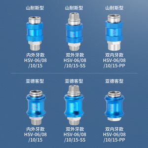 Vanne coulissante Liyuan HSV-06/08/10/15, pièces pneumatiques à filetages internes et externes - Product Image 1