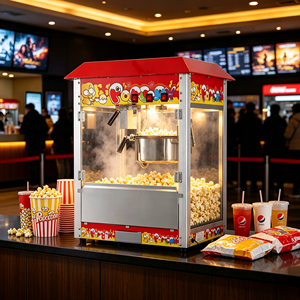 Automatic Electric Commercial <b>Popcorn</b> <b>Machine</b> Factory Wholesale OEM <b>Popcorn</b> Maker For Bakery Snack Shop Business Use - Product Image 2