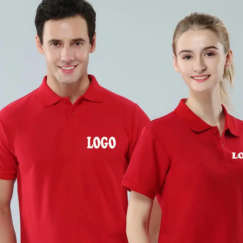 2023 t-shirt polo di alta qualità con sensazione morbida stampata il tuo design con ricamo, magliette da uomo polo personalizzate