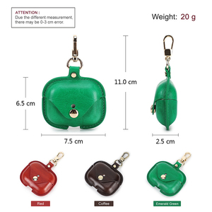 Étui pour écouteurs sans fil Bluetooth Apple en cuir véritable classique et coloré pour Airpods Pro 2 - Product Image 4