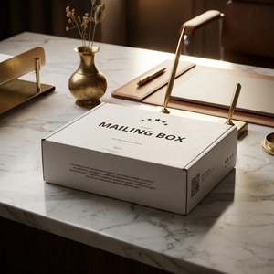 Custom Rigid Corrugated Mailing <b>Box</b> for Clothing & Cosmetics Recyclable Paper Cardboard <b>Box</b> UV Logo Gifting Packaging Wholesale - Product Image 4