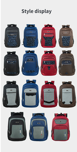 Mochila antirrobo para ordenador portátil para hombre, cierre <span class=keywords><strong>de</strong></span> cremallera, precio <span class=keywords><strong>de</strong></span> fábrica bajo, mochila escolar <span class=keywords><strong>de</strong></span> viaje <span class=keywords><strong>de</strong></span> negocios, impermeable, negro, rojo, azul, geométrico - Product Image 3