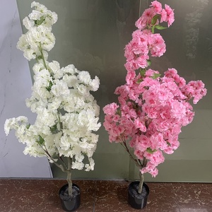 120cm <span class=keywords><strong>Sakura</strong></span> Tree <span class=keywords><strong>Bonsai</strong></span> Flower Tree Árboles de <span class=keywords><strong>cerezo</strong></span> artificiales en maceta para oficina en casa - Product Image 1
