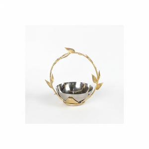Bol Design en acier et laiton doré Urli avec bougeoir flottant Diya & Bowl Meilleure vente Articles de décoration et vente - Product Image 1