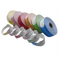 Échantillon Gratuit Bracelet jetable avec code-barres et QR code, étanche, personnalisable, imprimable par transfert thermique, bracelet d'identification pour festivals et parcs