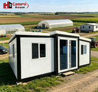 Cammi House Maison conteneur préfabriquée extensible de 30 pieds à 2 chambres, Camp agricole et Hôpital préfabriqué, Maisons à panneaux muraux WPC