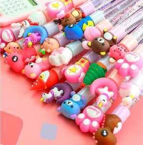 Stylo gel à paillettes liquides <span class=keywords><strong>kawaii</strong></span> mignon pour fille, stylo à bille décoratif de dessin animé, stylo à paillettes neutre, stylo à paillettes liquides, stylo à paillettes liquides - Product Image 6