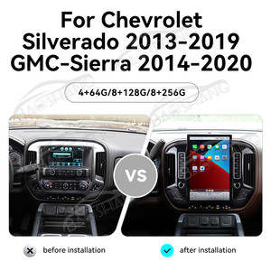 Baoshang 14,5' Android pour <span class=keywords><strong>Chevrolet</strong></span> <span class=keywords><strong>Silverado</strong></span> 2013-2019/GMC-Sierra <span class=keywords><strong>2014</strong></span>-2020 Écran vertical Lecteur vidéo de voiture Radio de voiture GPS - Product Image 3