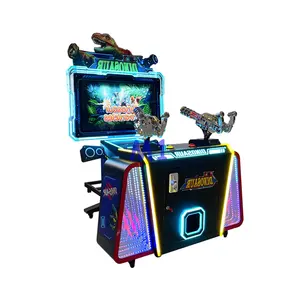 토큰/동전으로 작동되는 아케이드 총 게임 슈팅 게임 시뮬레이터 슈팅 쇼핑몰 용 공룡 구속 게임기